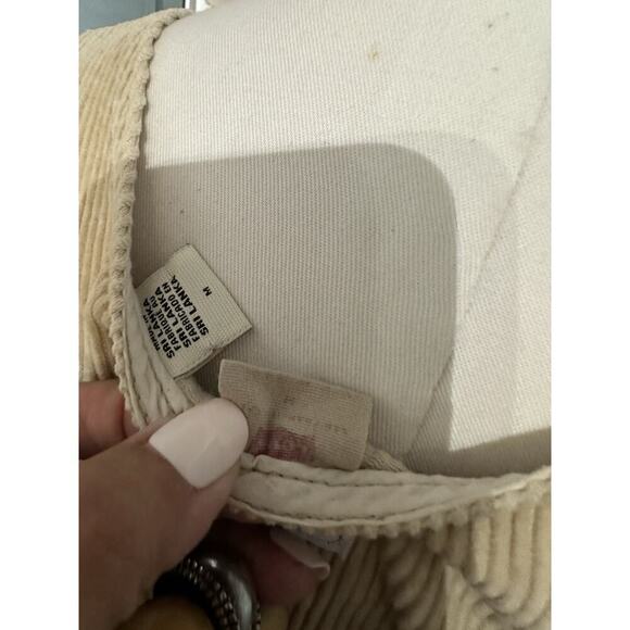 Levi’s Women’s Tuli Slim Cut Corduroy Mini Dress Size Medium Beige - Picture 9 of 10